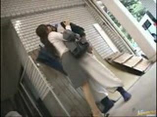 Japanese Couple's Steamy Bus Sexcapade