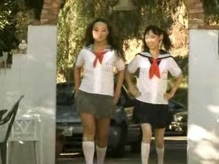 Japanese School Girls Get Horny Together